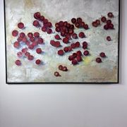 Oil painting on canvas "the cherries" signed g. mourlon