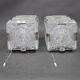 Pair of mid-century Czech glass wall lights by Kamenický Šenov