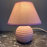Vintage pink ceramic lamp