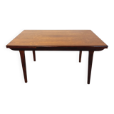 Vintage Scandinavian style dining table from the 50s 60s in rosewood with extensions