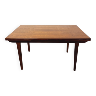 Table à manger style scandinave vintage des années 50 60 en palissandre avec rallonges