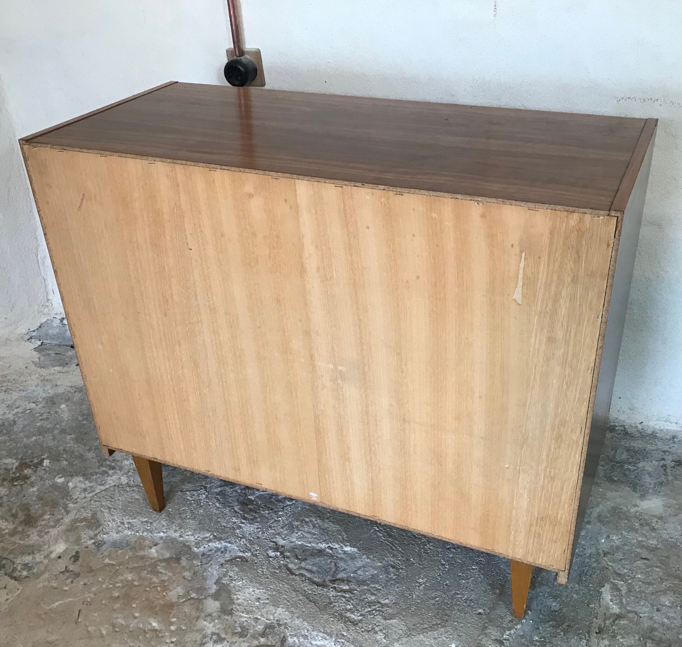 Vintage sideboard storage cabinet with two doors