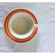 Vintage orange and red coffee set saint amand bahia coffee pot cups saucer