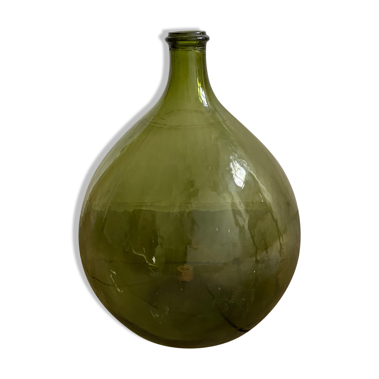 Demijohn capacity 20 liters green glass