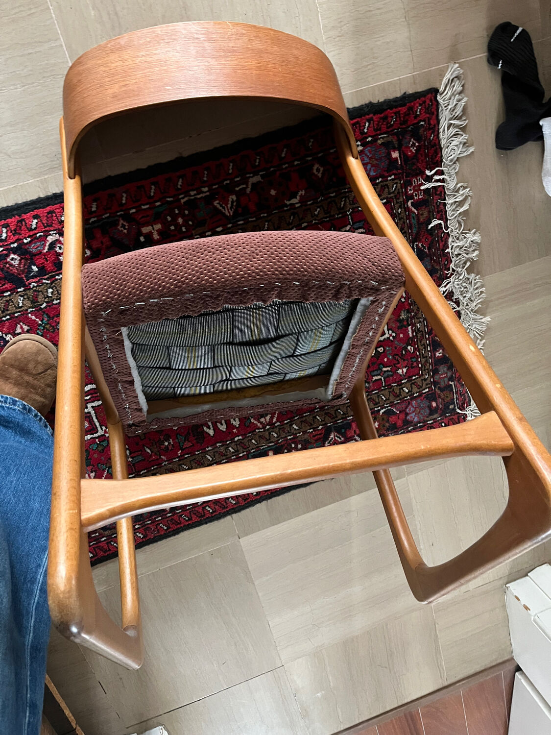 4 Baumann sleigh chairs