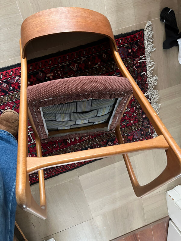 4 chaises traîneau Baumann