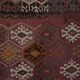 Vintage Turkish hallway rug 115x375 cm