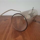 Swedish glass tube swag lamp by Mark Slöjd