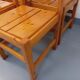 Set of 6 vintage Les Arcs chairs in pine from the 60s 70s