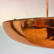 Pair of Bauhaus / Functionalist Copper Pendants UFO by Napako, 1940s