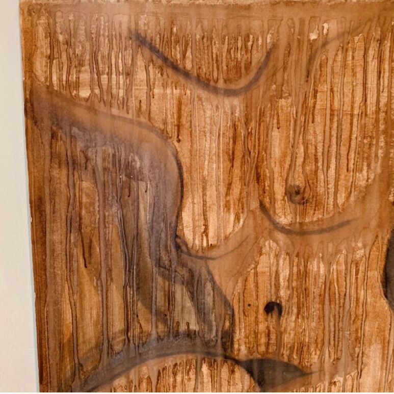 Female nude painting