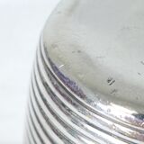 Timbale Christofle in silver metal modele ondulation by luc lanel