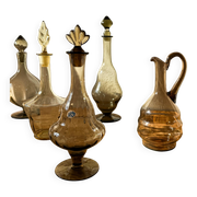 10 Carafes Sculptures Suède Années 1920