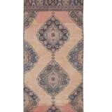 Vintage Turkish Oushak Handwoven Rug 86x482 cm