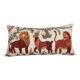 Vintage embroidered cushion cover 46x86 cm