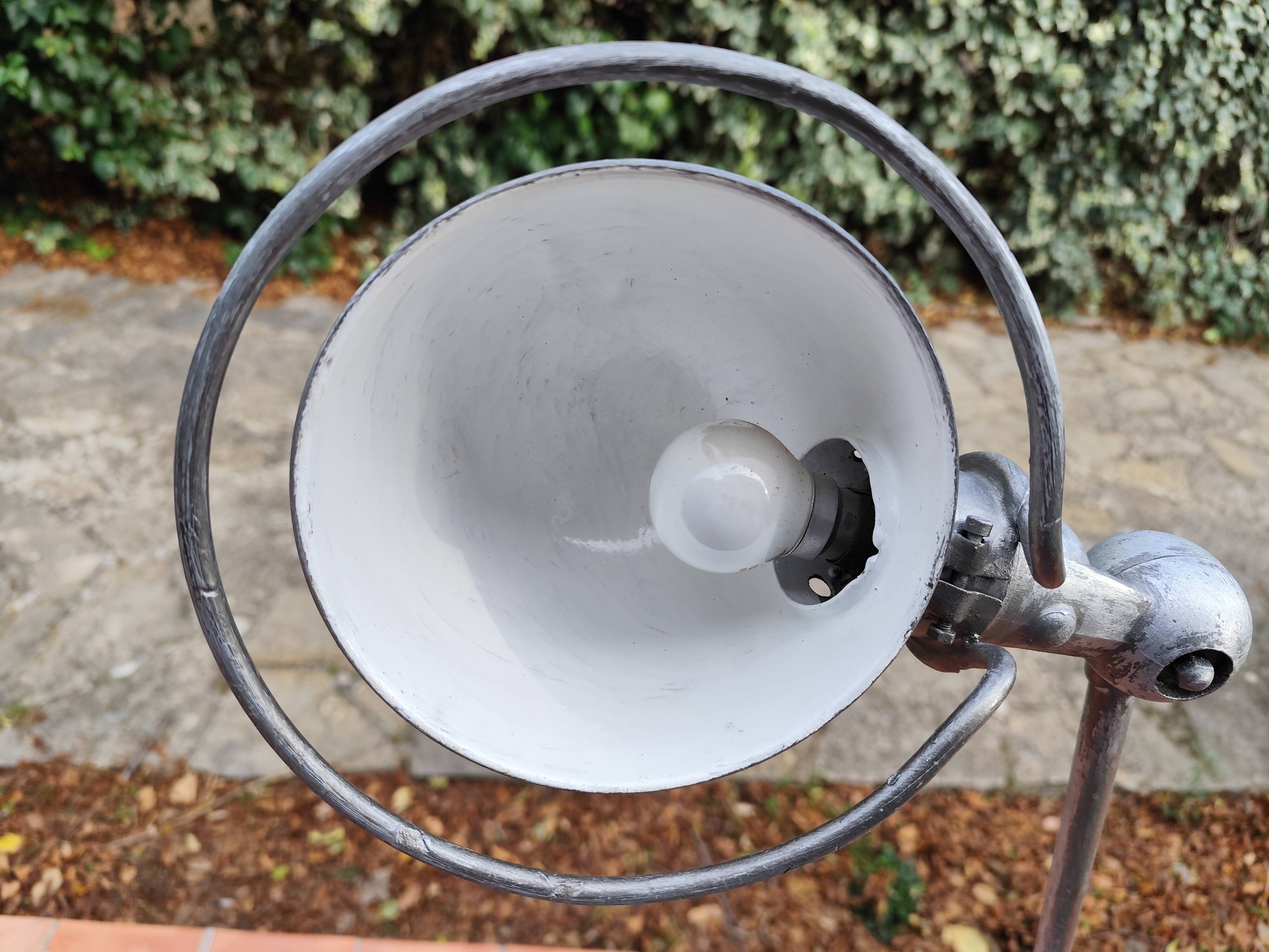 Jieldé Floor Lamp, 2-Arm Vintage Table Lamp, 50s/70s