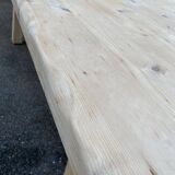 Georges Robert farmhouse table 1960 renovated in raw solid pine 200cm