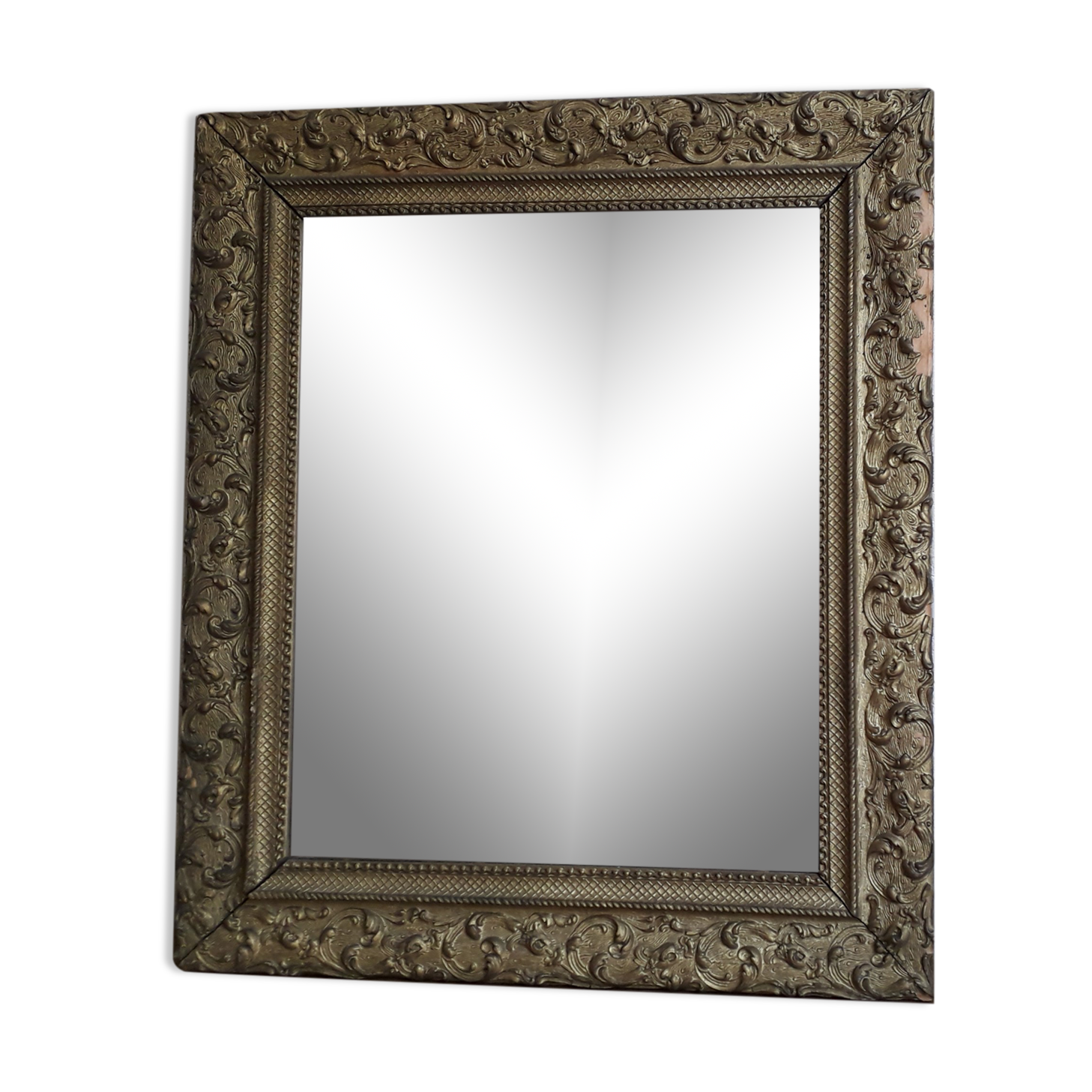 Mirror old gilded frame