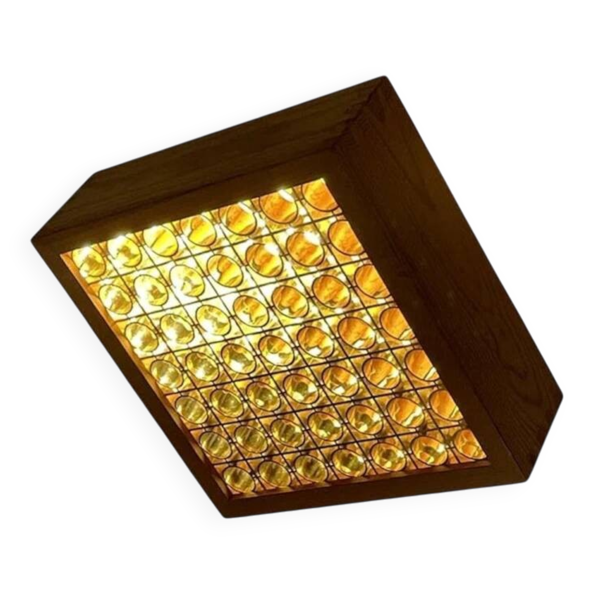 Alda pine ceiling light, Swedish 1970s