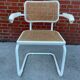 Cesca Chair model with armrest in white