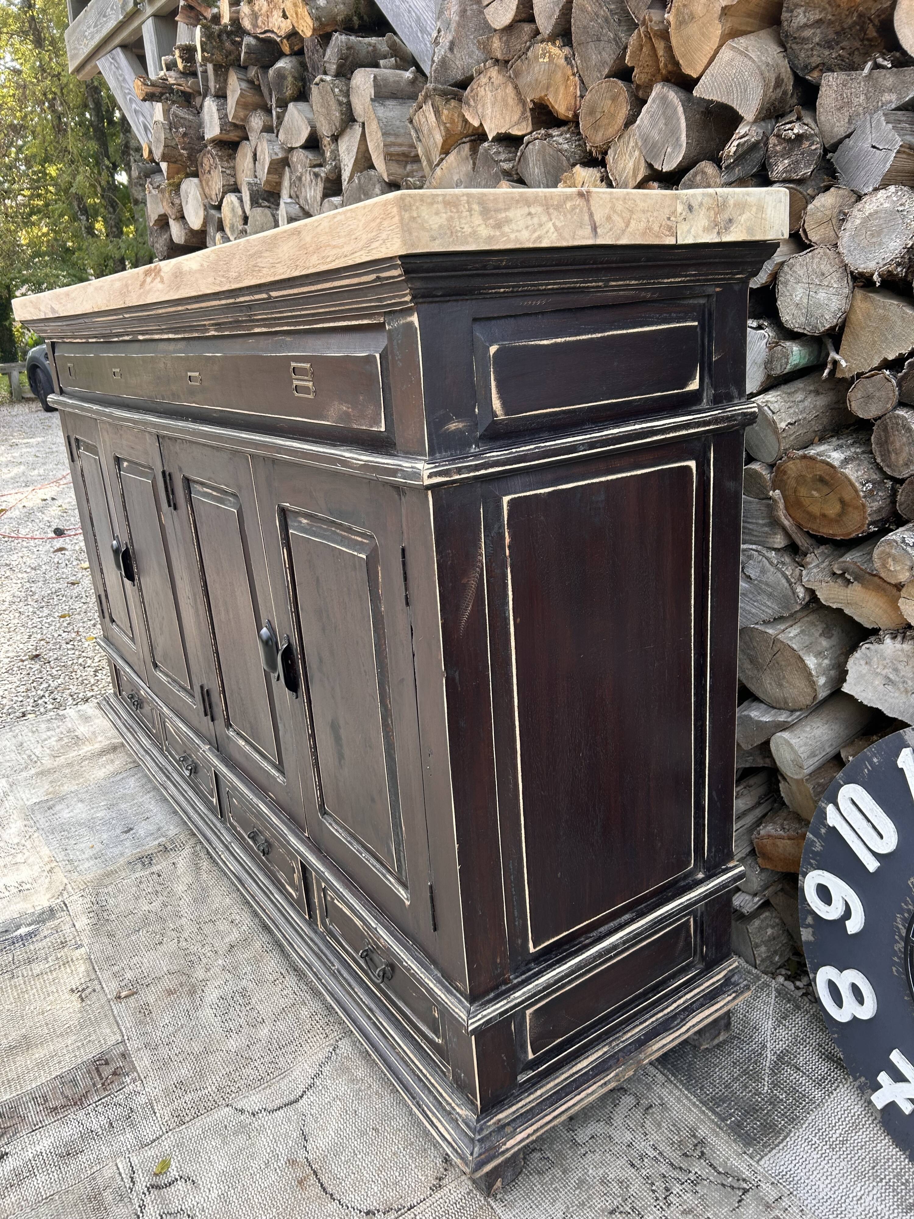 Meuble métier massif ébèné