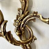 Pair of bronze rocaille sconces