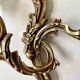 Paire d'appliques rocaille en bronze