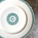 Creil & Montereau round dish in green ironstone, "English" service