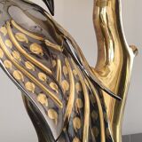 Peacock laying lamp by Willy Daro, 1970.
