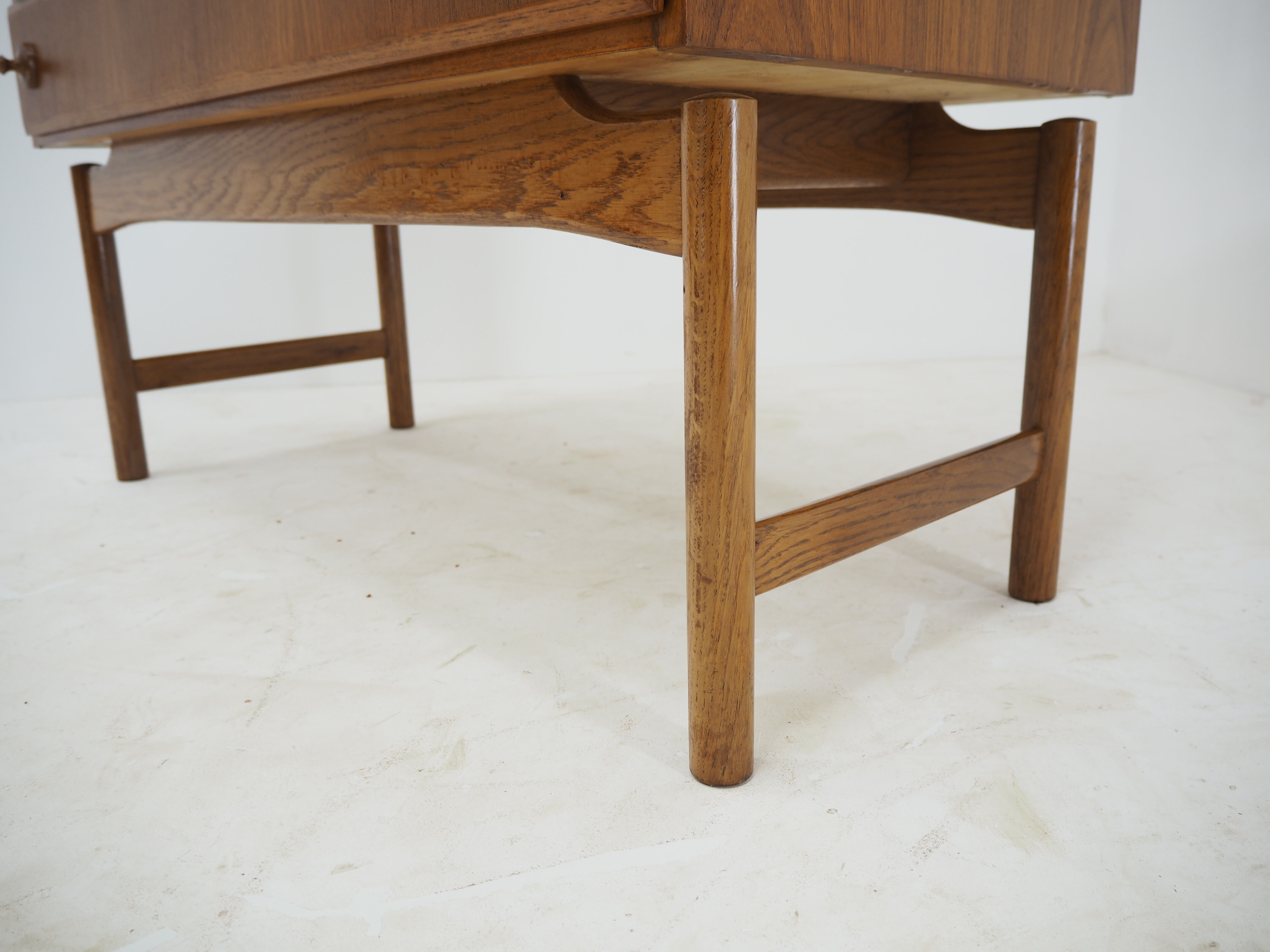 1960 Rare Teak and Oak Chest of Drawers by Krasna Jizba ,Czechoslovakia