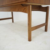 1960 Rare Teak and Oak Chest of Drawers by Krasna Jizba ,Czechoslovakia