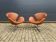 2x Fritz Hansen Swan chair cognac leather, as new!!