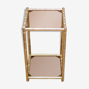 Desserte faux bambou Hollywood Regency