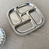 5-bowl chrome aperitif tray, 1970s design