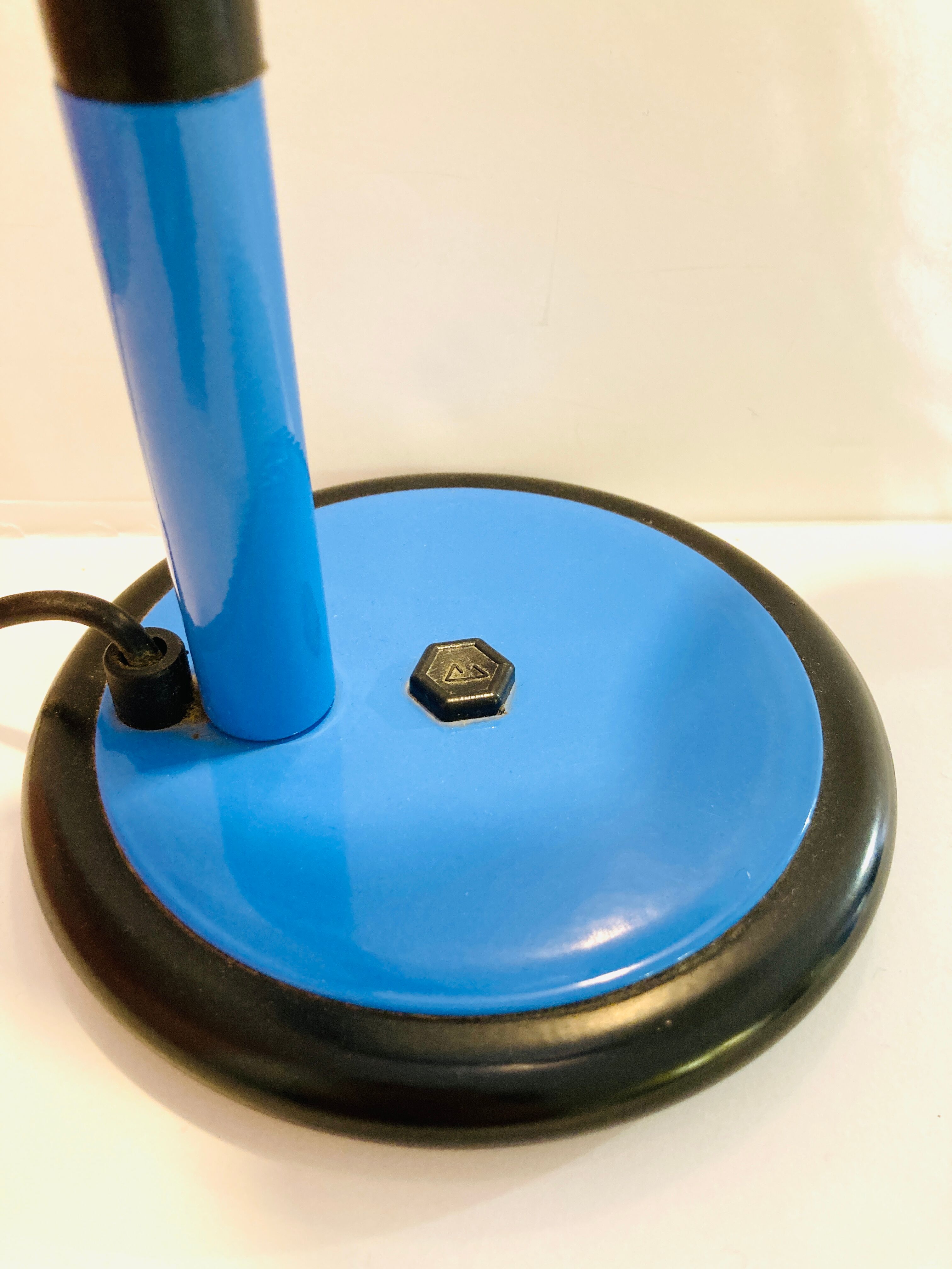 Blue table lamp from the 60s-70s - retro -vintage