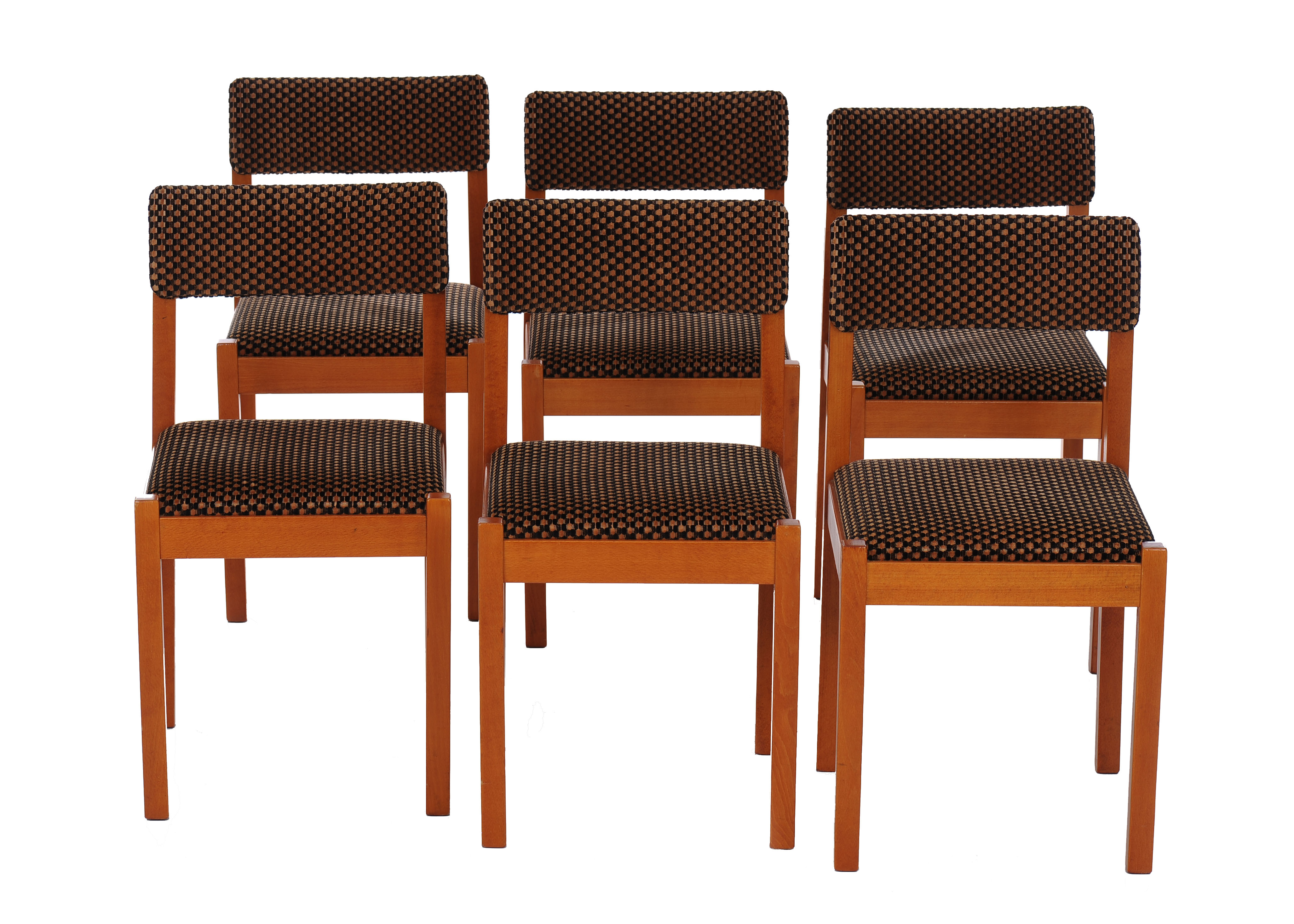 6 chairs Baumann vintage 1970