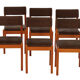 6 chairs Baumann vintage 1970
