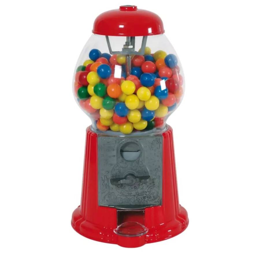 Metal and glass candy dispenser