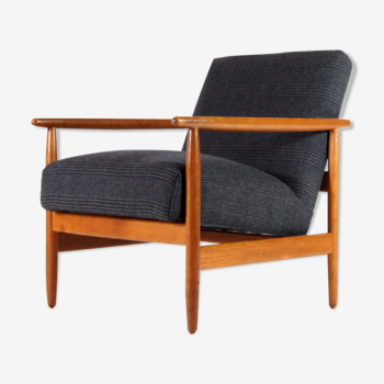 Danish vintage retro chair Ejvind Johansson FDB in teak