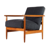 Danish vintage retro chair Ejvind Johansson FDB in teak
