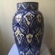 Large blue vase in Moroccan ceramic from Safi