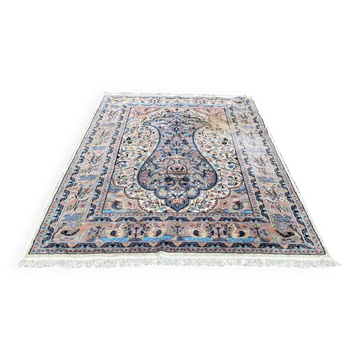 Purple floral woven wool Persian rug 280x190cm
