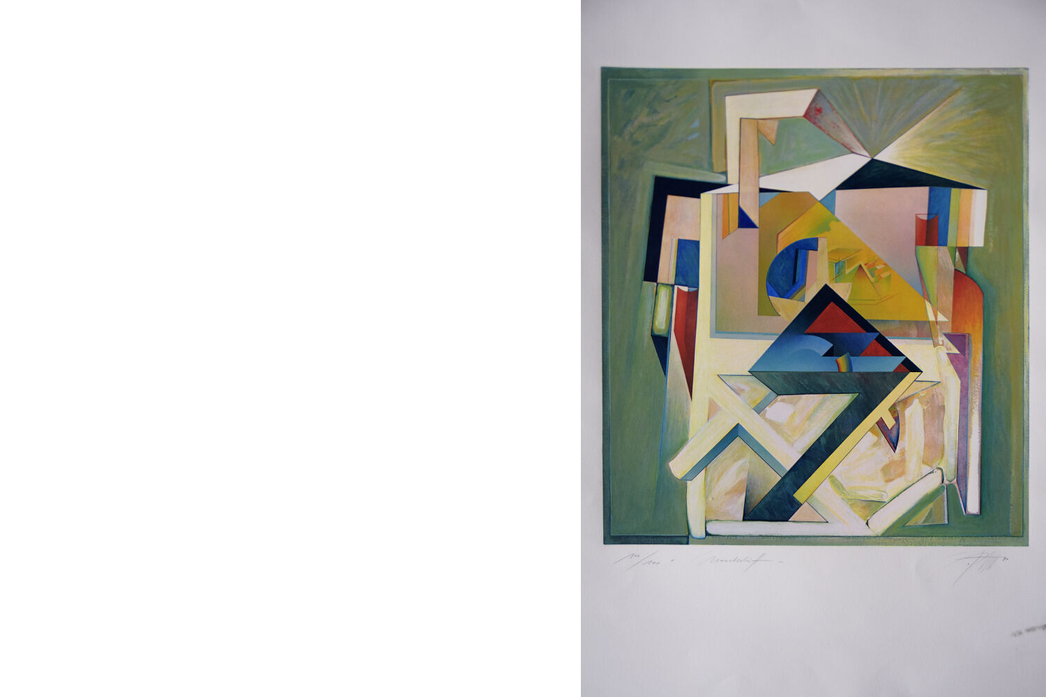 Mondschiff, Original Serigraph by Peter Foeller, 1990