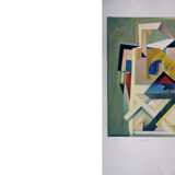 Mondschiff, Original Serigraph by Peter Foeller, 1990