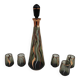 Carafe à liqueur en verre et verres