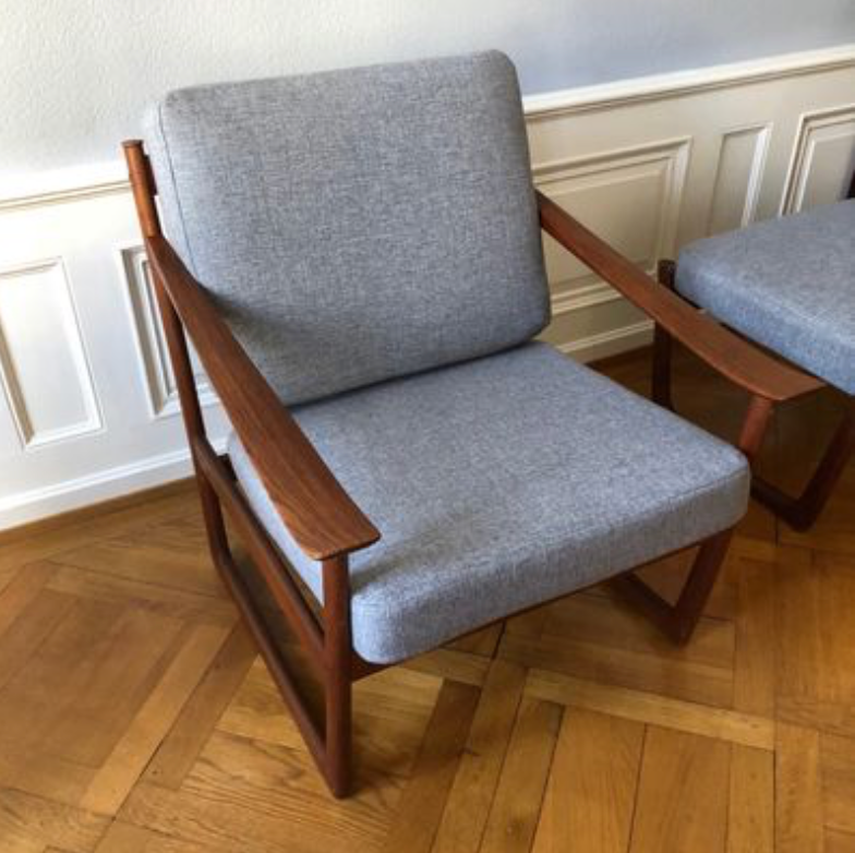 Danish FD130 armchair by Peter Hvidt & Orla Mølgaard-Nielsen for France & Søn, 1960