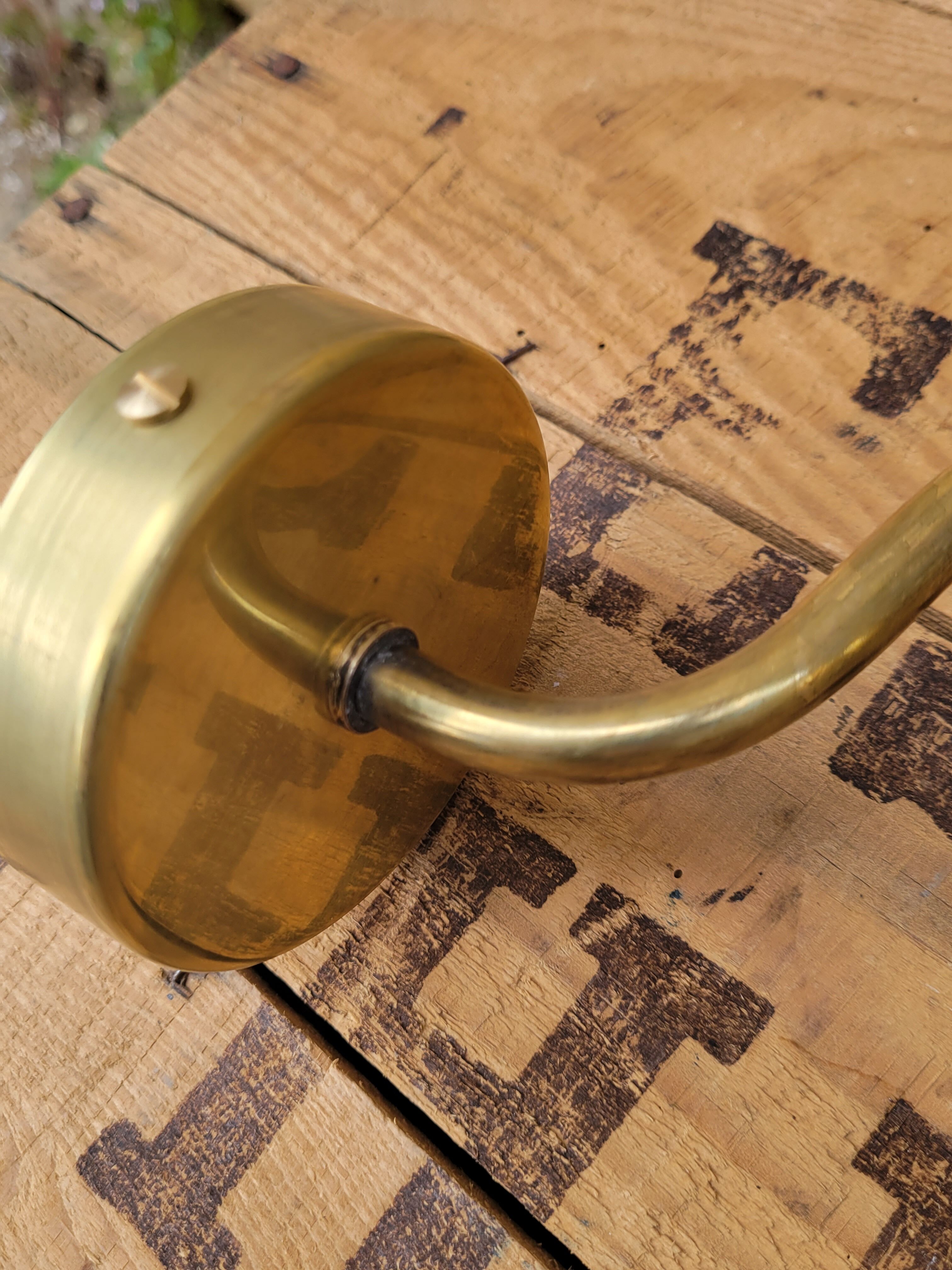 Brass and moulded glass sconce