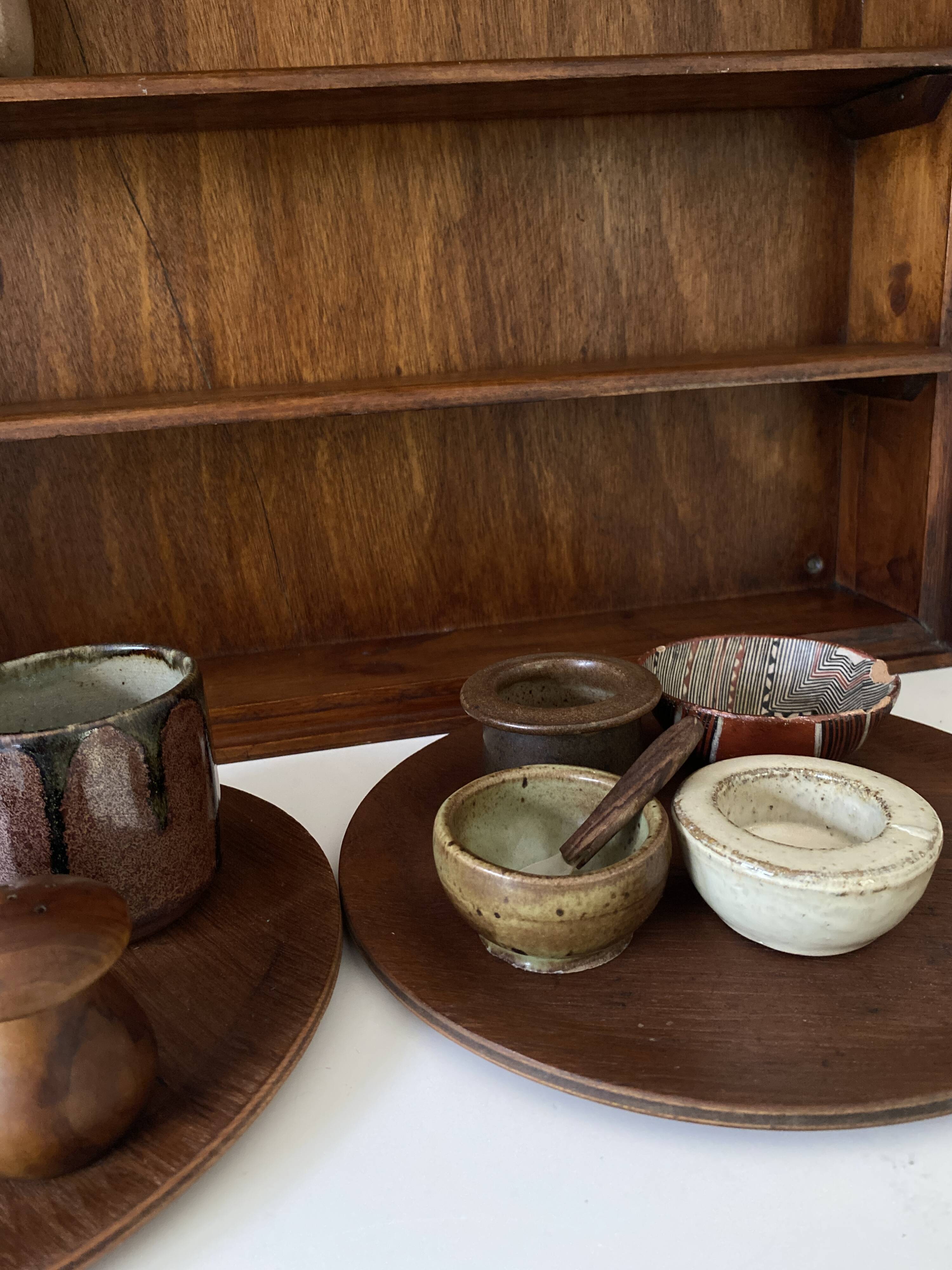 3 Spice bowls, glazed stoneware