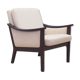 Fauteuil beige, années 1970, design danois, fabriqué au Danemark