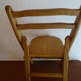Wooden vintage children's folding chair